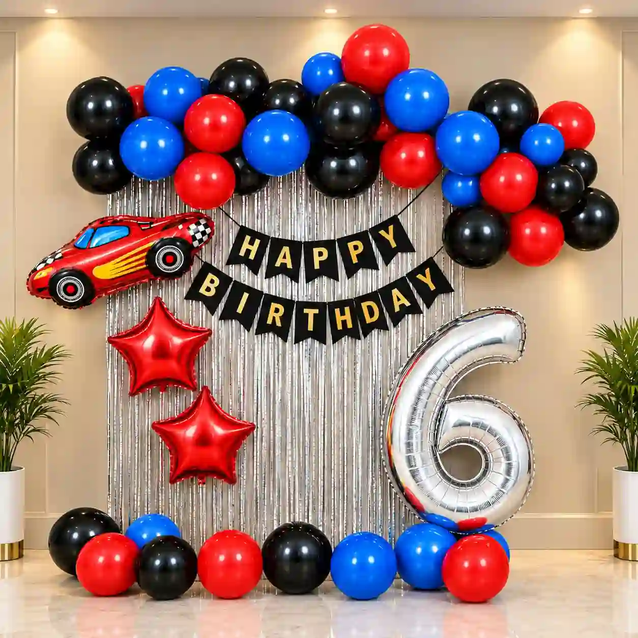Birthday Celebrate Car Boom Theme